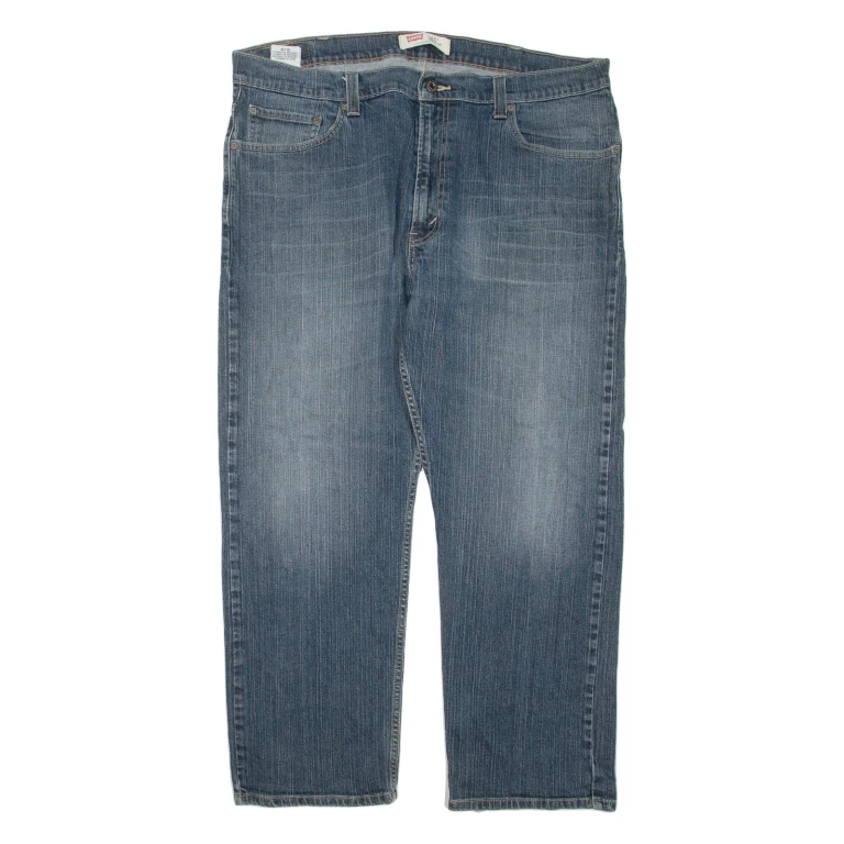 LEVI'S 505 Jeans Mens Blue Regular Straight Stone Wash W40 L30
