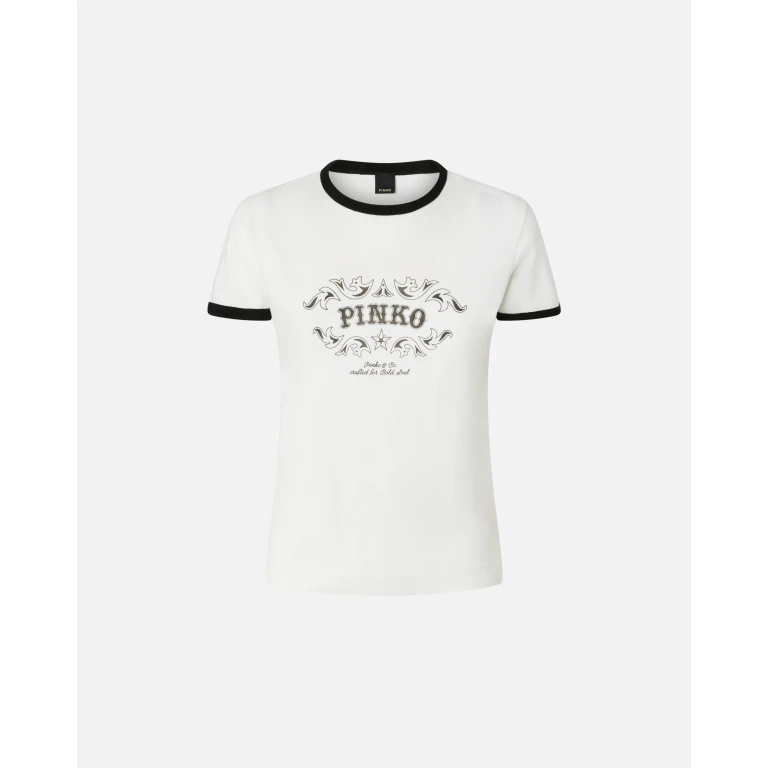 Pinko - T-shirt à logo imprimé - XXS