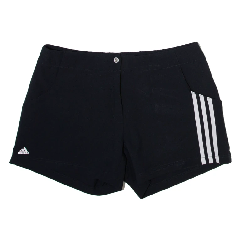ADIDAS Womens Casual Shorts Black UK 14 W32