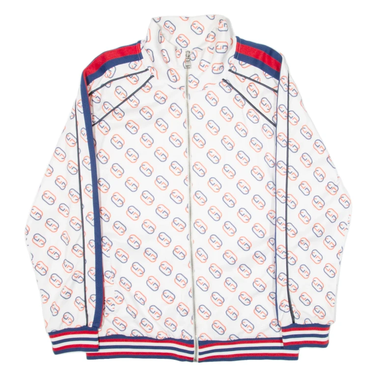 GUCCI Mens Track Jacket White L
