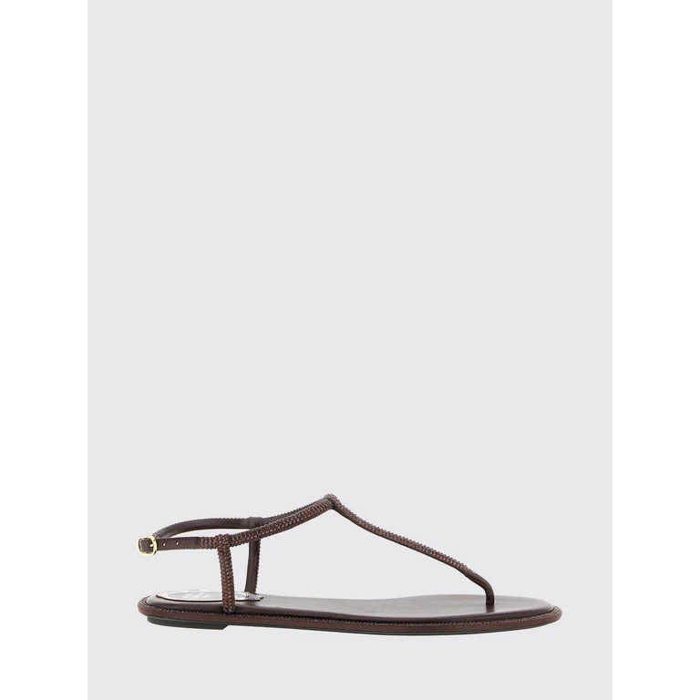 Heeled Sandal Woman color Brown (C11574010R001Y432)
