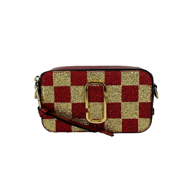 Marc Jacobs The Snapshot Crossbody Bag Gold Leather - Women