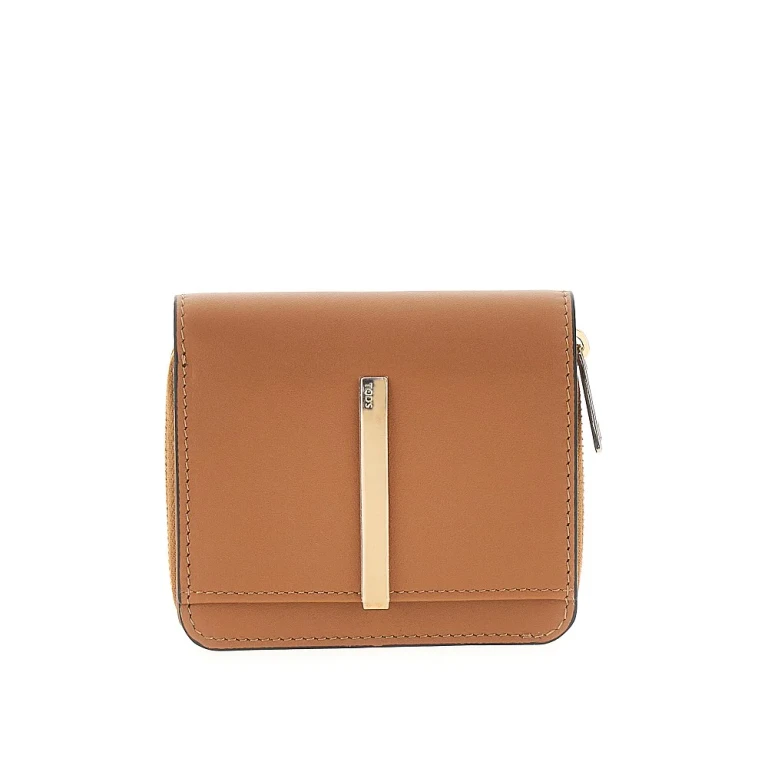 TODS Leather small bi-fold wallet Woman One Size