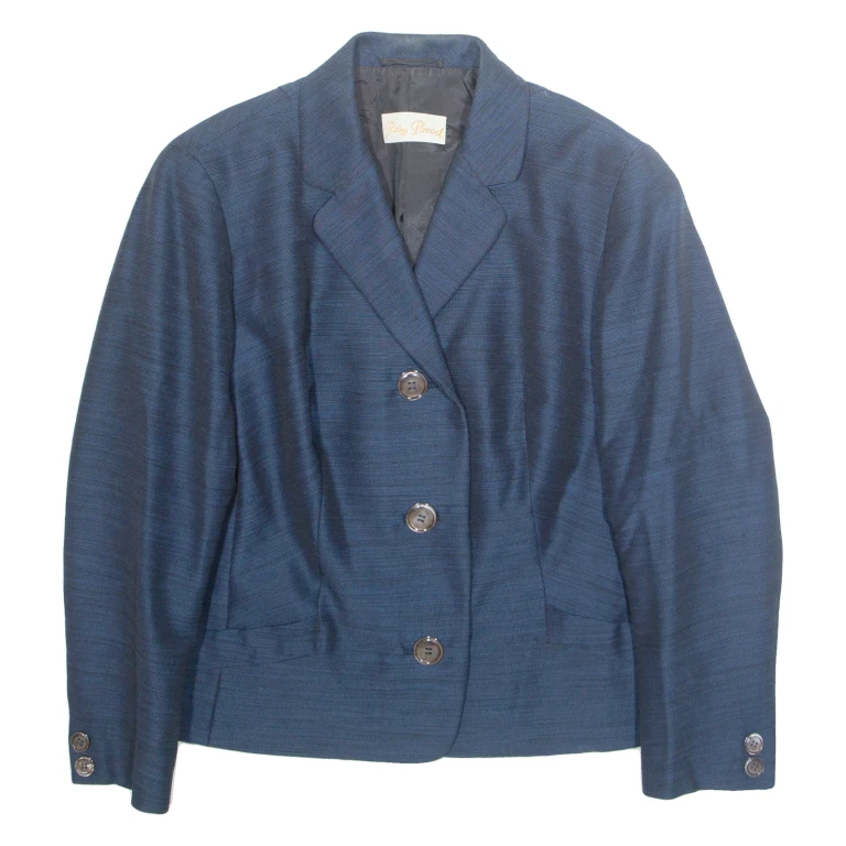 ROSY FOROD Womens Blazer Jacket Blue M