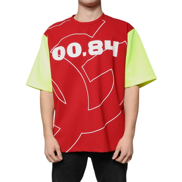 Dolce & Gabbana Multicolor Logo Cotton Men Crew Neck T-Shirt - Men