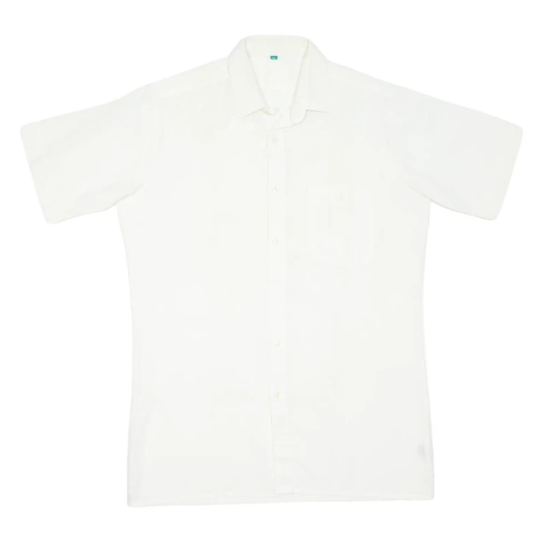 Mens Plain Shirt White S