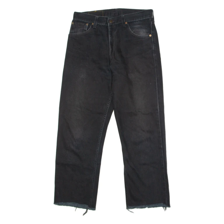 LEVI'S 521 02 Mens Jeans Black Regular Straight W32 L26