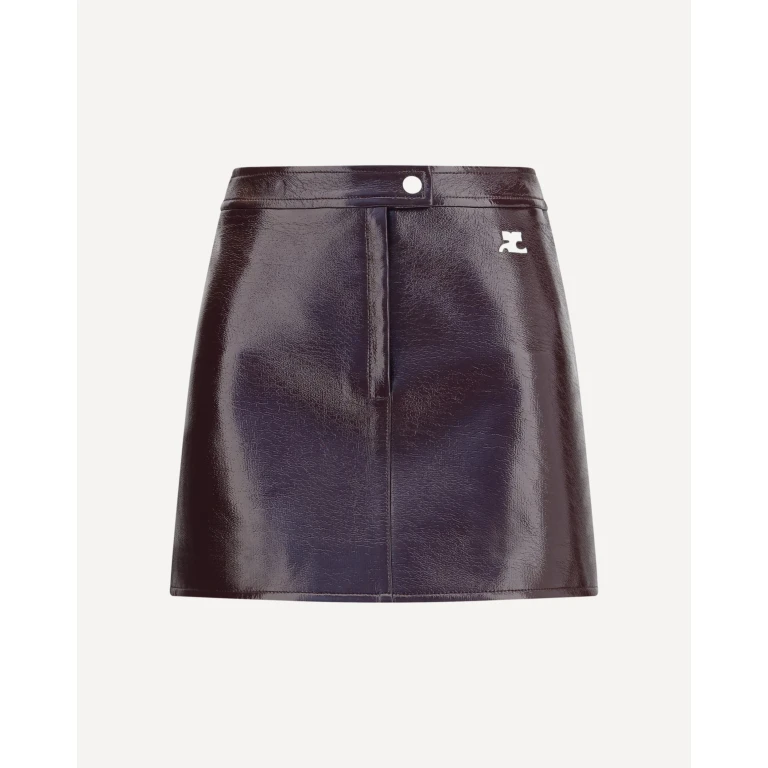 COURRÈGES Vinyl mini Skirt Female 36