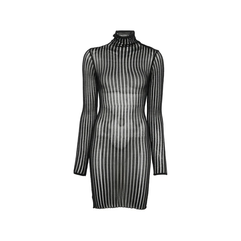 Ribbed-knit Mini Dress