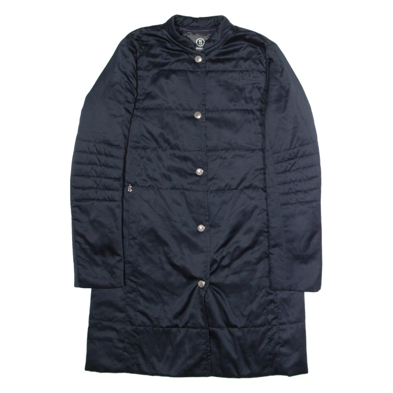 BOGNER Womens Quilted Coat Blue UK 8