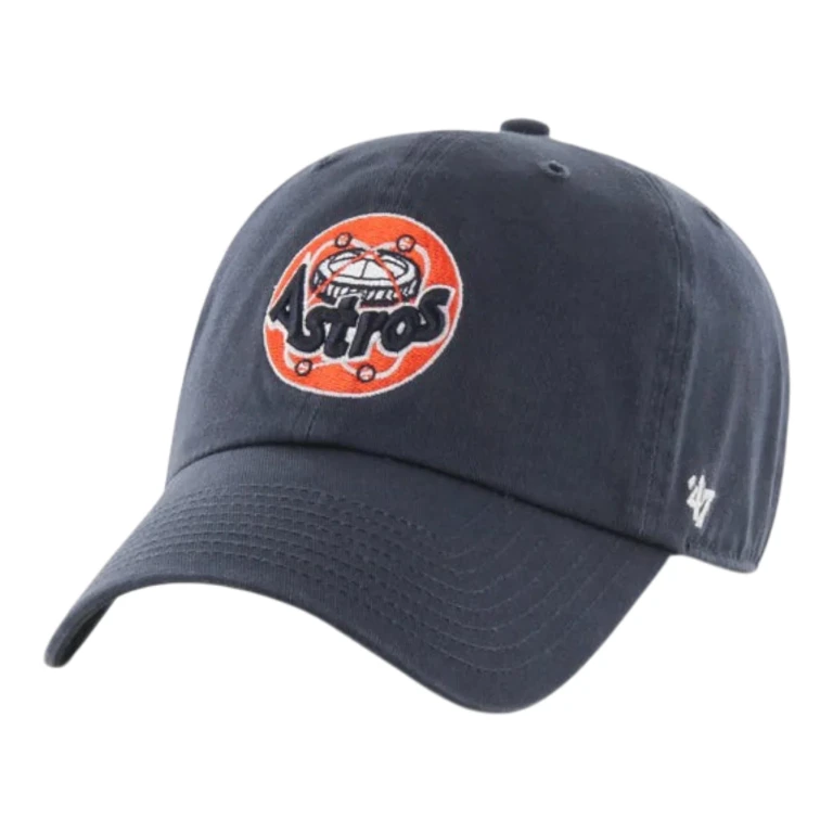 Clean Up Houston Astros Cooperstown Strapback Hat - Navy Adjustable Cap