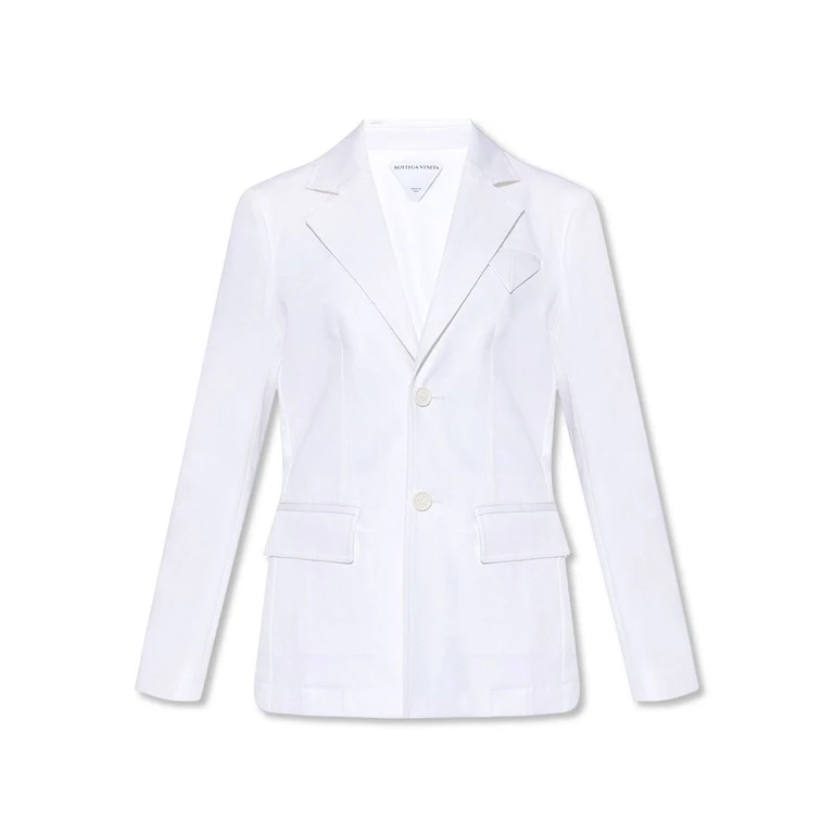 Bottega Veneta White Cotton Blazer Clothing - Women