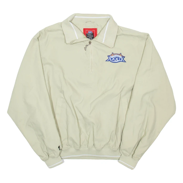 NFL Super Bowl Mens Lined Jacket Beige USA S