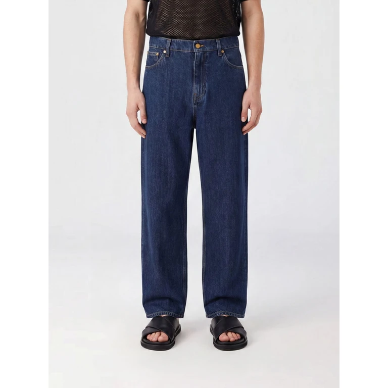 Mid-Rise Wide-Leg Jeans in Cotton Denim (J22KA0357J45324476)