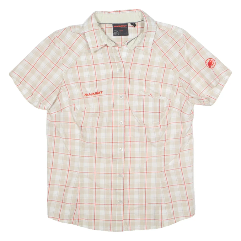 MAMMUT Utility Womens Shirt Cream Check L
