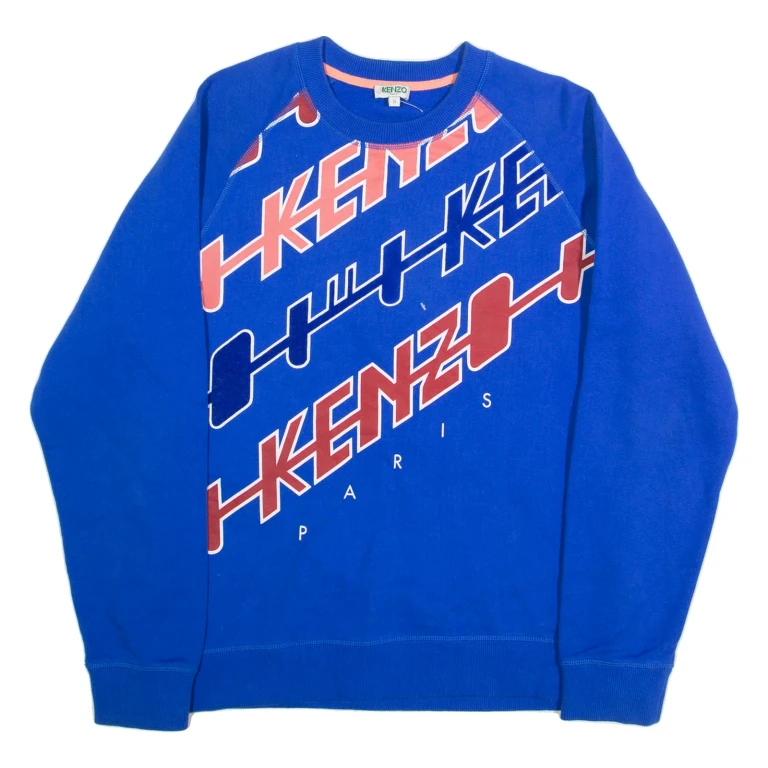 KENZO Mens Sweatshirt Blue S