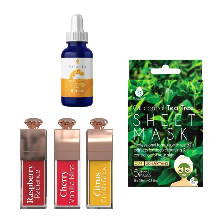 Radiant Skin Bundle: Vitamin C Serum & Tea Tree Sheet Masks