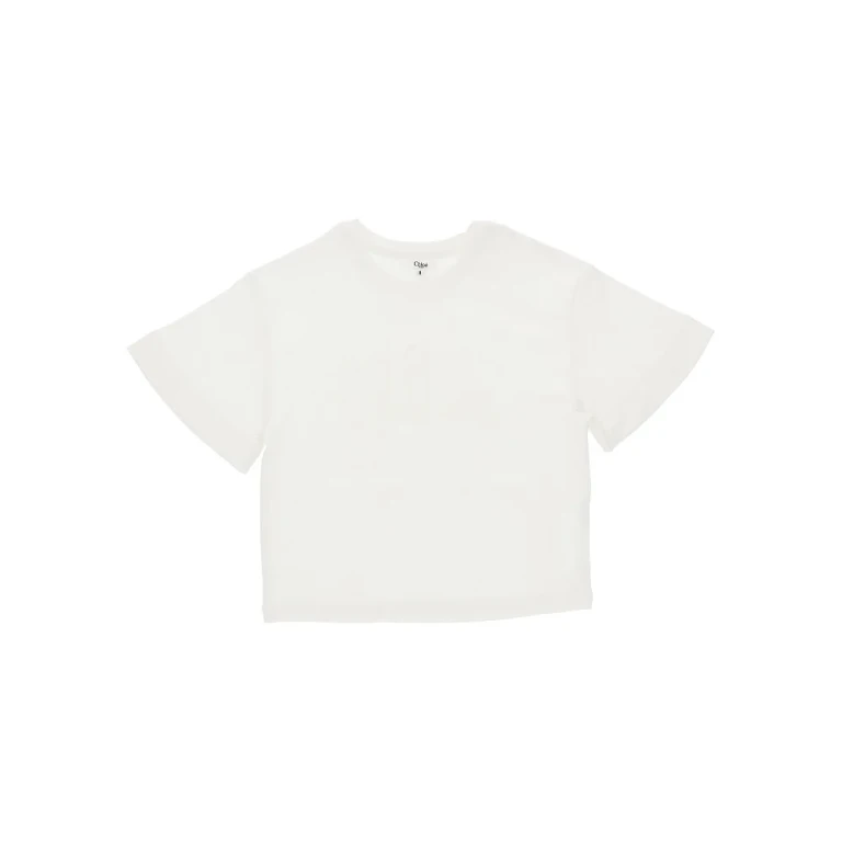 CHLOE' Organic cotton t-shirt with logo Kids 8Y