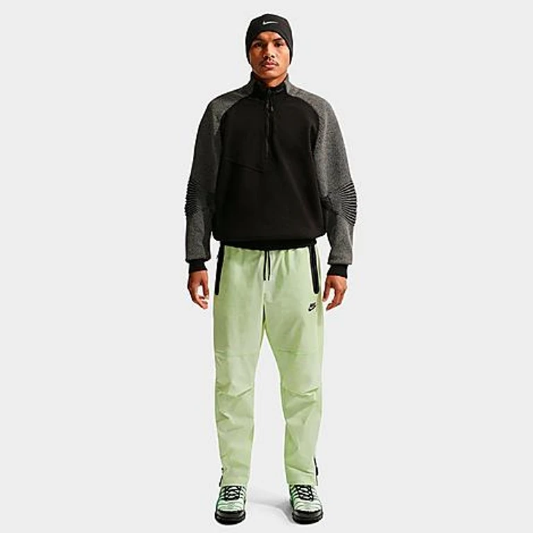 Nike Men's Tech Woven Pants in Light Liquid Lime/Black Size: XS