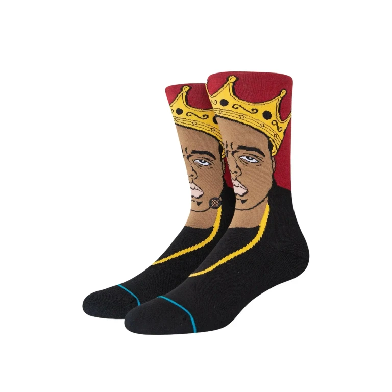Biggie Smalls Resurrected Crew Socks Black