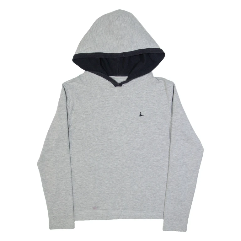 JACK WILLS Lightweight Womens Grey Hoodie UK 10