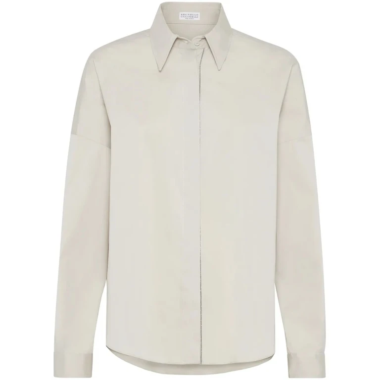 Brunello Cucinelli Blouse With Monili Trim