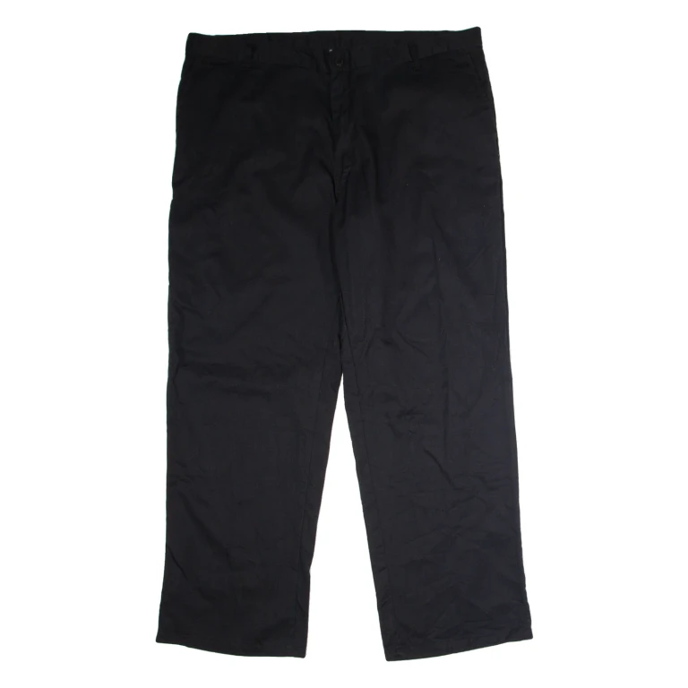 DICKIES Workwear Mens Trousers Black Regular Straight W44 L32