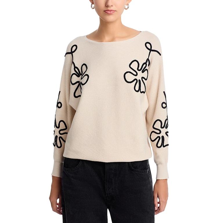 Sioni Soutache Crewneck Sweater