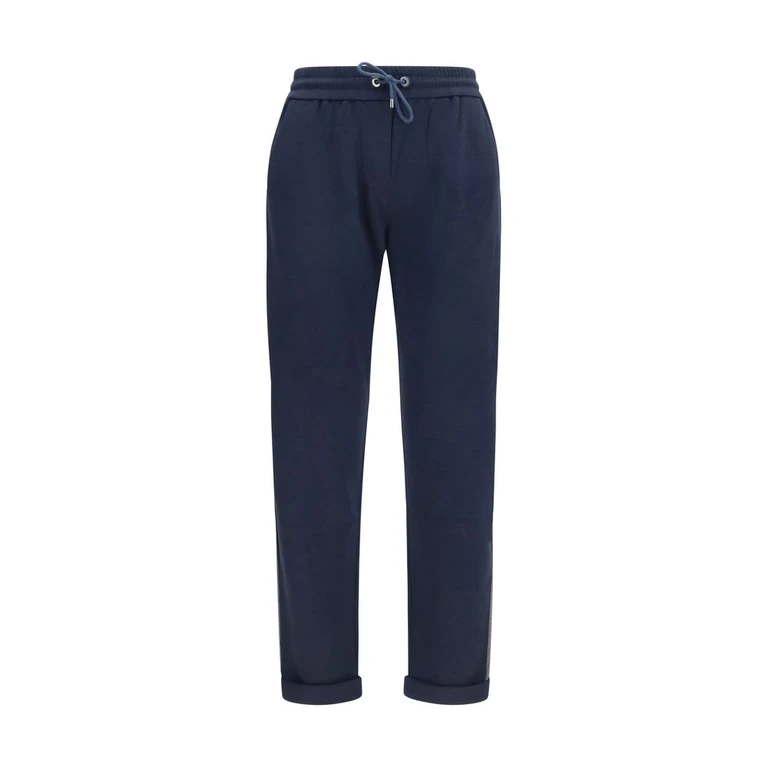 Brunello Cucinelli Blue Polyamide Casual Pants - Women