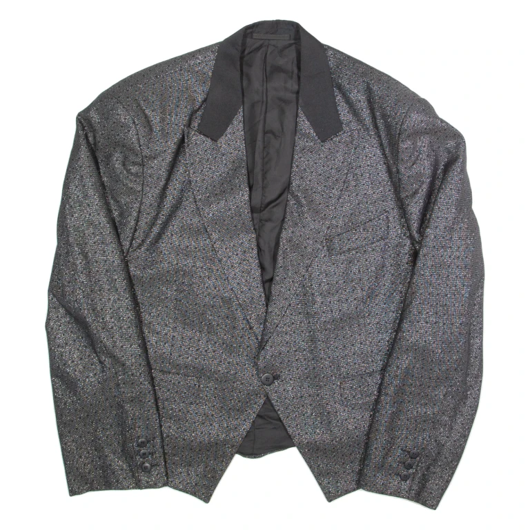 PADRUTT Mens Blazer Jacket Black Wool 90s M