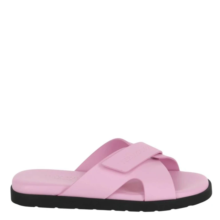 Ferragamo Fidal Leather Slides
