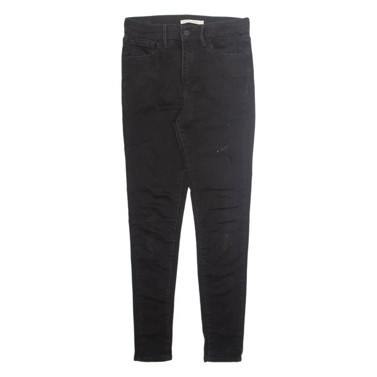 LEVI'S Womens Jeans Black Regular Skinny W27 L30