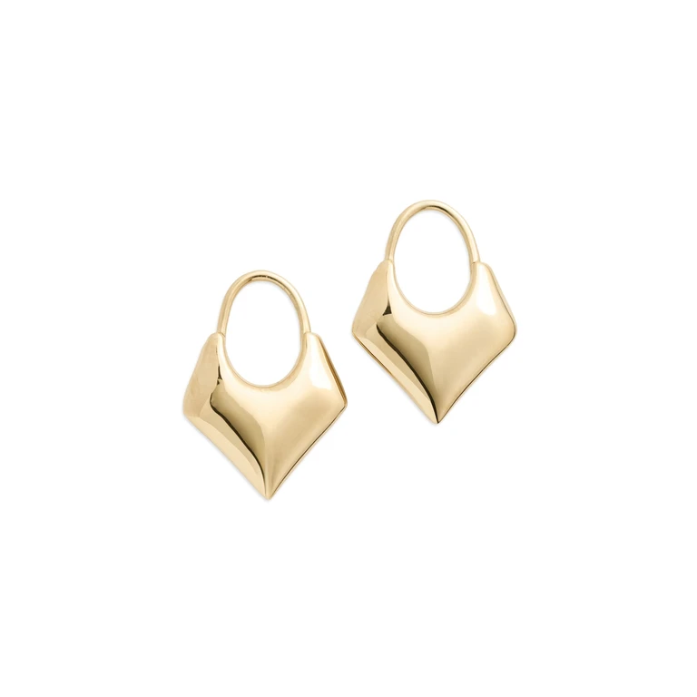 Small Kite Earrings Gold One Size