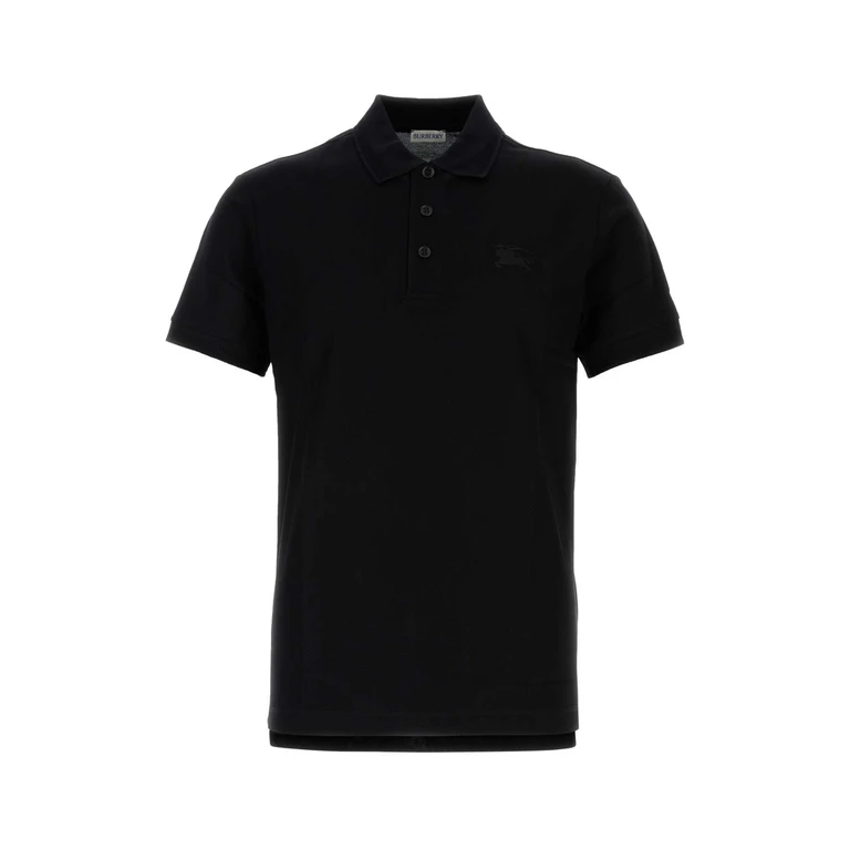 Burberry Black Piquet Polo Shirt Cotton T-shirt - Men