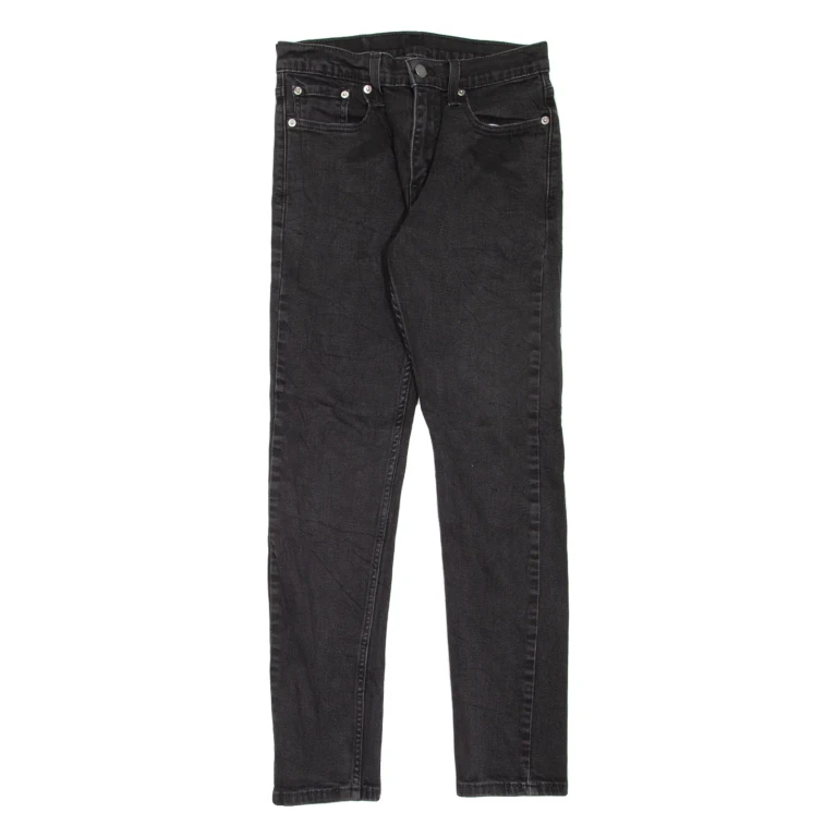 LEVI'S 512 Jeans Mens Black Slim Tapered W27 L29
