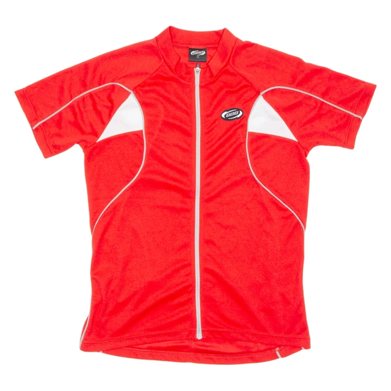 Cycling Mens Jersey Red Full Zip XL