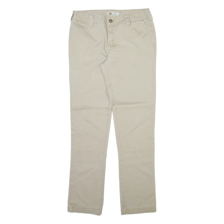 DICKIES Mens Trousers Beige Slim Straight W28 L30