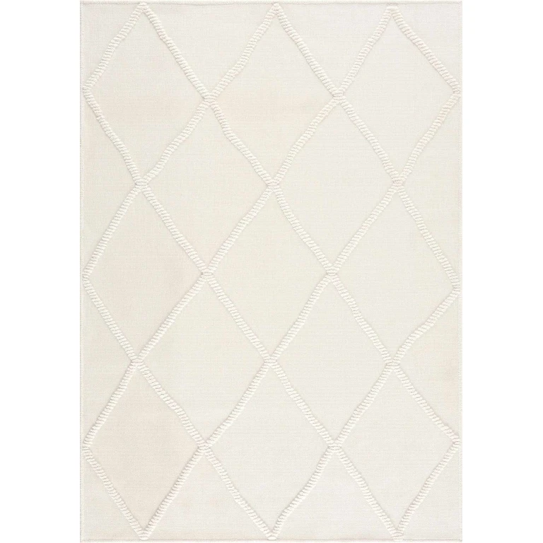 Amani White Washable Rug - Clearance