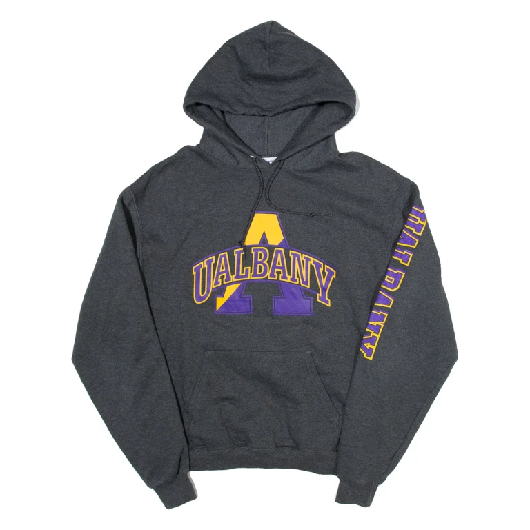 CHAMPION Ualbany Womens Grey Hoodie USA M