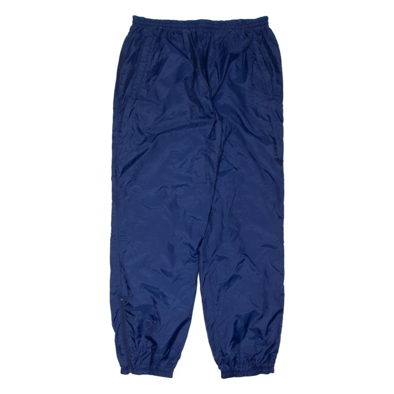 Mens Track Pants Blue Tapered XL W34 L33