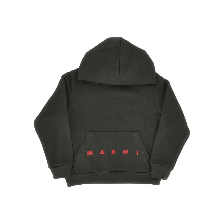 MARNI Logo print hoodie Kids 8Y