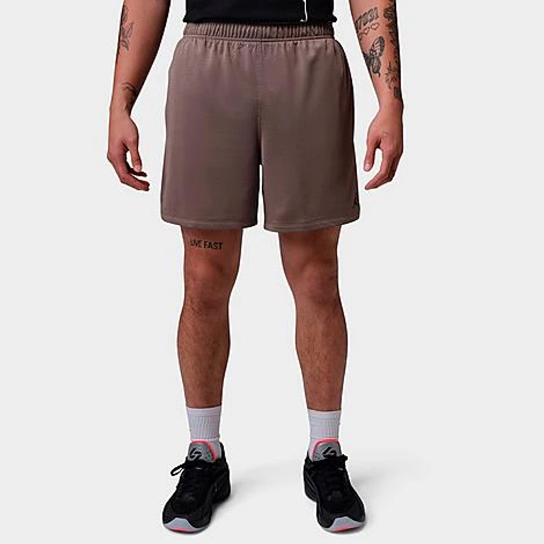 Nike Men's Jordan Sport Essentials Dri-FIT Basketball Shorts in Olive Grey Size: XS