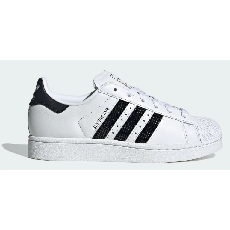 Women's Superstar Ii 'White Black Beaded Stripes'