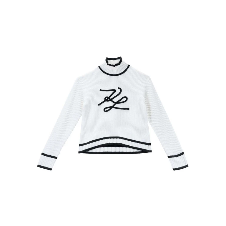 Karl Lagerfeld Pull Col Rond - Blanc (A4W18051100)