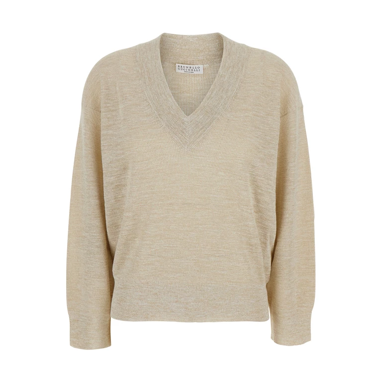Brunello Cucinelli Pull Col Rond - Beige (M8Q257102C6894)