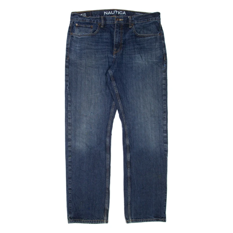 NAUTICA Womens Jeans Blue Regular Straight W34 L32