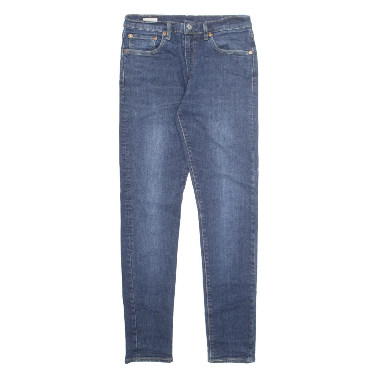 LEVI'S 512 BIG E Jeans Mens Blue Slim Tapered Stone Wash W32 L31