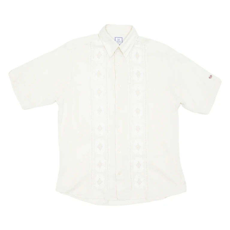 BRITISH SHOPPING Mens Plain Shirt Beige M