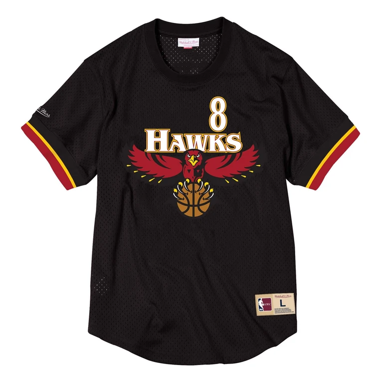 Men's NBA Name & Number Mesh Crewneck Hawks Steve Smith