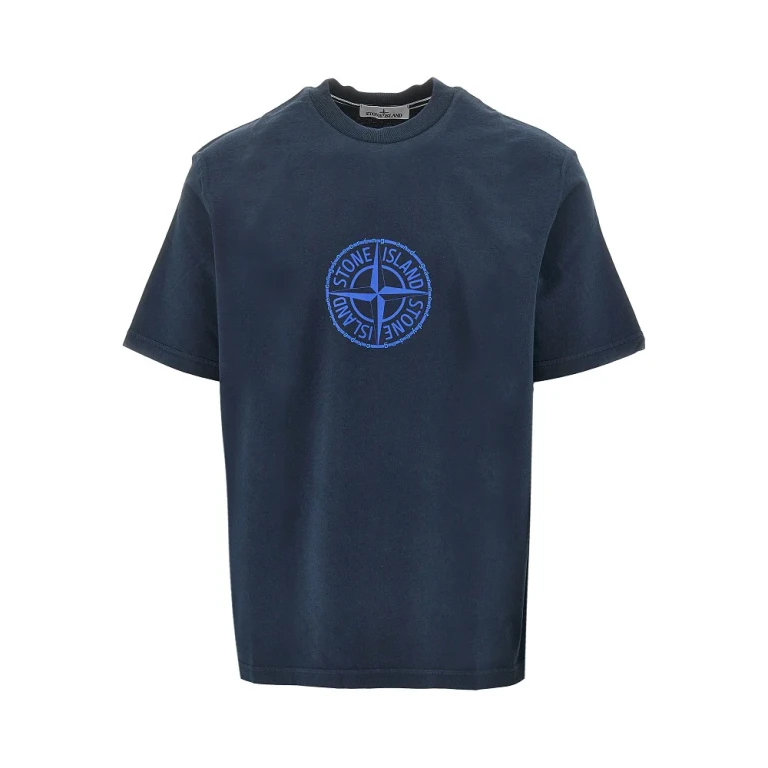 Stone Island 标志印花有机棉 T 恤